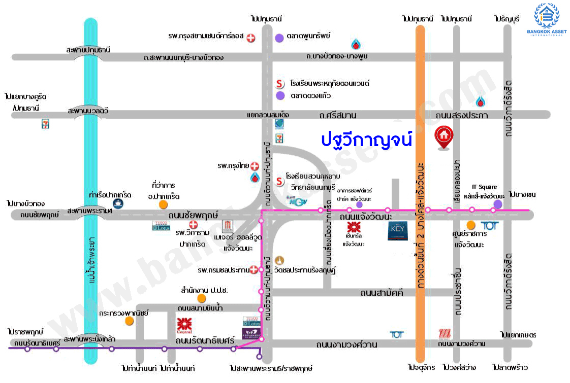 บ้านมือสองตกแต่งใหม่ ม.ปฐวีกาญจน์ ประชาชื่น-แจ้งวัฒนะ ทำเลโซนเมือง ดีไซน์สุด Classic เนื้อที่ 50 ตร.ว. ฟังก์ชัน 3 ห้องนอน 4 ห้องน้ำ ใกล้เซ็นทรัลแจ้งวัฒนะ สนามบินดอนเมือง เดินทางสู่ใจกลางเมืองได้อย่างรวดเร็วด้วย ทางด่วน"บางปะอิน-ปากเกร็ด" และรถไฟฟ้าสายสีชมพู "สถานีศรีรัช"